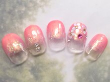 ネイルズガッシュ 蒲田東口店(NAILsGUSH)/ホログラムフラワー♪
