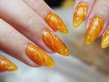 ミーナネイル(miinanail)/クリアオレンジネイル