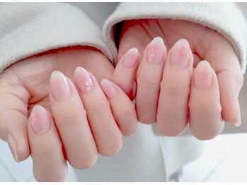 ネイルマジック 仙台一番町店(NAIL MAJIC)/サクラホロ×チークネイル