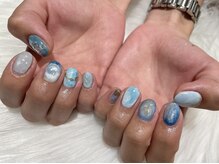ネイル アン 倉敷駅前店(Nail Ann)/ブルーのニュアンスネイル