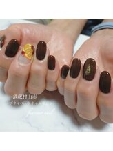 ふあれも/春のオレンジチョコネイル