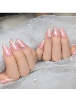アイコンネイル シブヤ(ICON NAIL SHIBUYA)の写真/ワンホンデザイン好きな方必見！ちゅるんネイルで手元に華やかに自信をプラスして魅力を引き出す◎