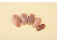 エムスラッシュ ネイル 新百合ヶ丘店(M.SLASH)/くすみピンクニュアンスデザイン