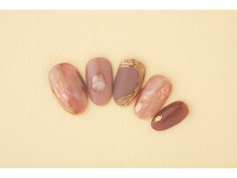 くすみピンクニュアンスデザイン