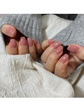 プチナノ(petitnano)/ワンカラーもやもや塗りネイル 