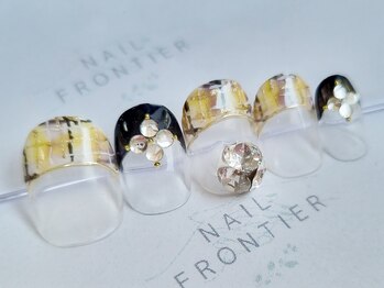 ネイルフロンティア 吉祥寺(NAIL FRONTIER)/秋色チェックフレンチ11980円