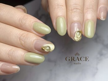 グレース ネイルズ(GRACE nails)/ニュアンスピスタチオ