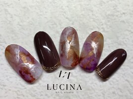 H-695パープルニュアンスネイル