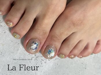 ラ フルール(La Fleur)/ネイルモデル 親指アート