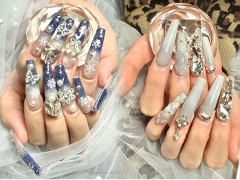 シャンネイル(SHAN Nail)の写真/【人気No.1★スカルプアート10本やり放題】お気に入りパーツで憧れのゴテゴテネイル◎持ち込みネイルOK♪