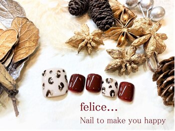 ネイルサロン フェリーチェ(felice)/【定額フットネイル】８０００