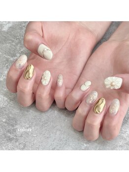 コロレ(colore')/ぷっくりフラワー×ミラー