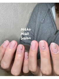 ワンカラー&ストーンアート