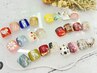 【フット】ワンカラー+親指アート2本☆ケア込¥7,000