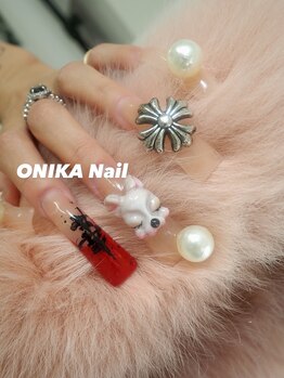 オニカネイル 表参道(ONIKA nail)/ロングダックネイル