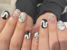 モノトーンデザインネイル
