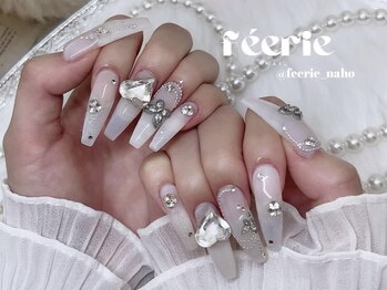 feerie nail-フェリネイル堀江-フィルイン/持ち込み/長さだし/ワンホンの写真/《爪が短い・伸ばせない方必見》美フォルムな長さ出しで指先を細長く演出♪持ち込みデザイン可能☆