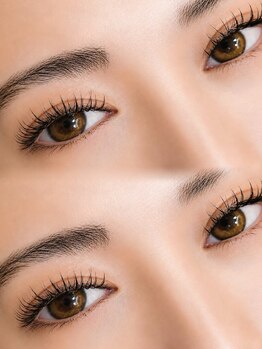 リラネイル(Lila nail)の写真/アイブロウ×まつパで洗練されたナチュラルな目元へ♪丁寧なカウンセリング＆1人1人に合わせたロット選定◎