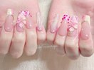 ぷっくりフラワーネイル