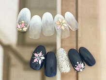 ネイルサロン キャンディネイル(Candy Nail)/雪の結晶ホロ　ｂｙ横山