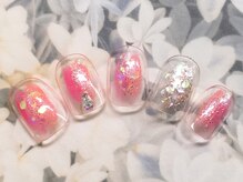 ネイルズガッシュ 蒲田東口店(NAILsGUSH)/キラキラ・チークネイル♪