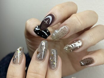 ジュイール ネイル 千葉店(Jouir nail)/グレイッシュネイル