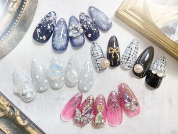 エスフィーネイルサロン ブリーユ(Esfy nailsalon Brille)の写真/流行に敏感なスタッフ抜群のデザイン力で差がつく!【長さ出し定額 ¥10400】いつでもオフ無料なのが嬉しい★