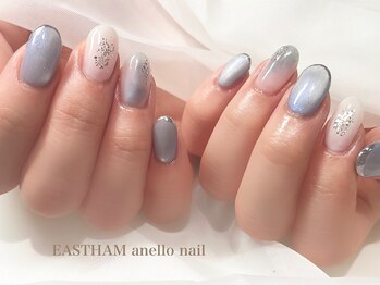 イーストハムアネーロネイル(EAST HAM anello nail)/持ち込みデザイン　￥7150