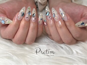 プレティム(Pretim)の写真/長さ出しやスカルプもお任せを★技術に差が出るスカルプも最高の仕上がりで指先を美しく魅せる♪