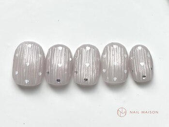 ネイルメゾン 池袋店(NAIL MAISON)/ぷっくりボーダー¥7800