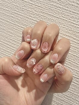 ポチャッコチークネイル