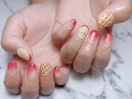 季節の定額　りんごネイル