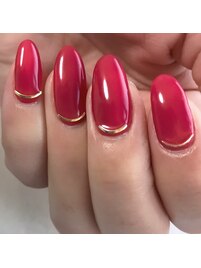 ワンカラー＋ラインスタッズ