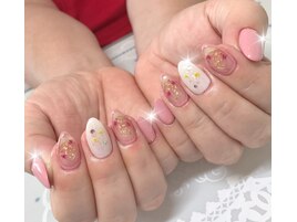 クリアベース押し花アート♪
