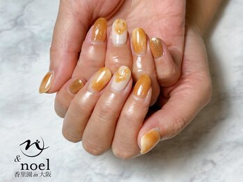 ノエル(Noel)/ぷっくりカフェオレネイル