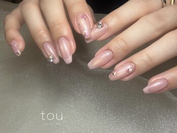 トウ 四条烏丸(tou)/春ネイル × 押し花