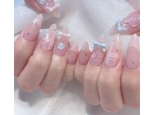 フローラネイルサロン/長さだし#チェリー#