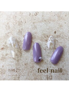 フィールネイル 天神橋店(feel nail)/ボーダー/ツイード/ニュアンス
