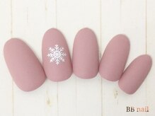 ビービーネイル 所沢店(BB)/雪の結晶×マット