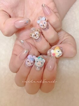 ネイルアート エクリ(Nail Art:Ecrit)/３Dキャラクターネイル