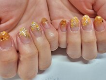 ネイルフロンティア 吉祥寺(NAIL FRONTIER)/キンモクセイ手描き花11980円～