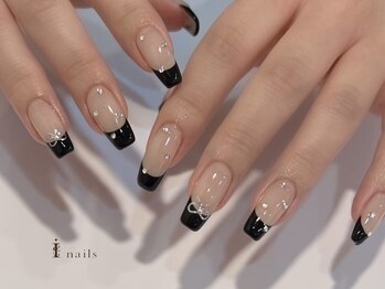 アイネイルズ 四条河原町店(I-nails)/リボンフレンチネイル