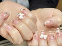ウサギネイル 新大久保店(usagi nail)/リボンネイ