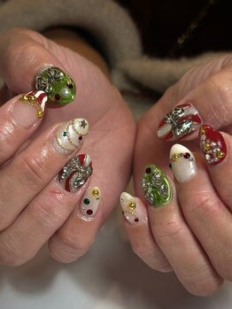 クリスマスネイル