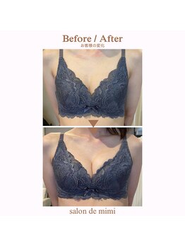 サロン ド ミミ(salon de mimi)/バストアップBeforeAfter