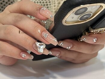 アイネイルズ 四条河原町店(I-nails)/ハートビジューキラキラストーン