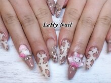 レヒネイル(LeHy nail)/レオパード×キャラクターネイル