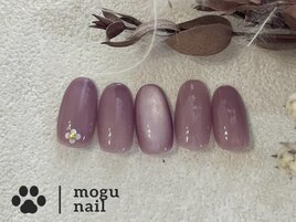 大人シンプル /お花ネイル