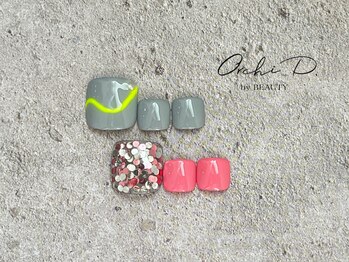 オーキッド バイ ビューティー(OrchiD.by BEAUTY)/【フット】親指2本アート