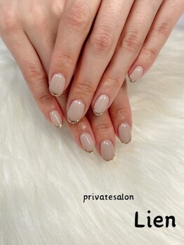 リアン(Lien)の写真/お仕事などで派手なデザインができない場合でも大丈夫◎日常使いと補強も兼ねた、爪に優しいネイル◇
